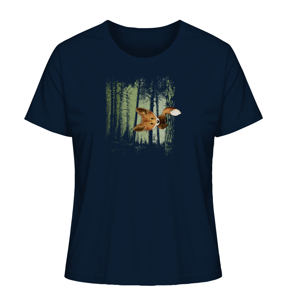 Fuchs im Zwielicht-Wald - Ladies Organic Shirt