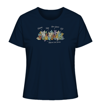 Nope, Nee, Nö Katzen - Ladies Organic Shirt