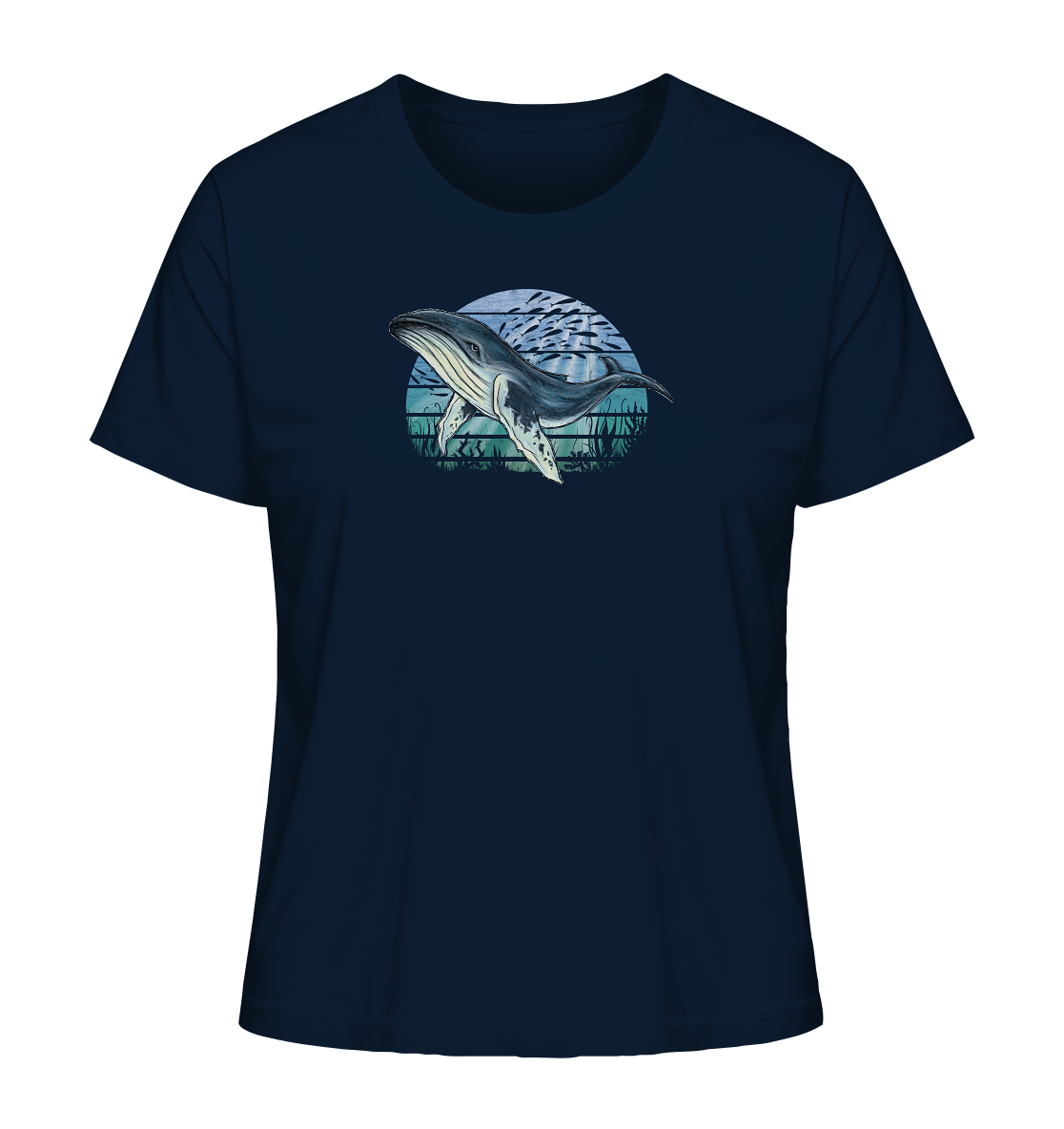 Retro Unterwasser Buckelwal - Ladies Organic Shirt