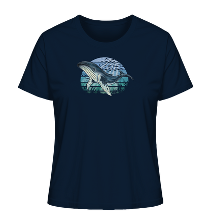 Retro Unterwasser Buckelwal - Ladies Organic Shirt