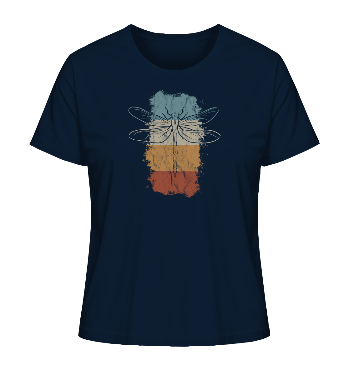 Retro Kunst Libelle | Vintage Dragonfly - Ladies Organic Shirt