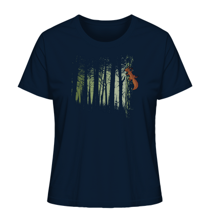 Eichhörnchen im Zwielicht-Wald - Ladies Organic Shirt