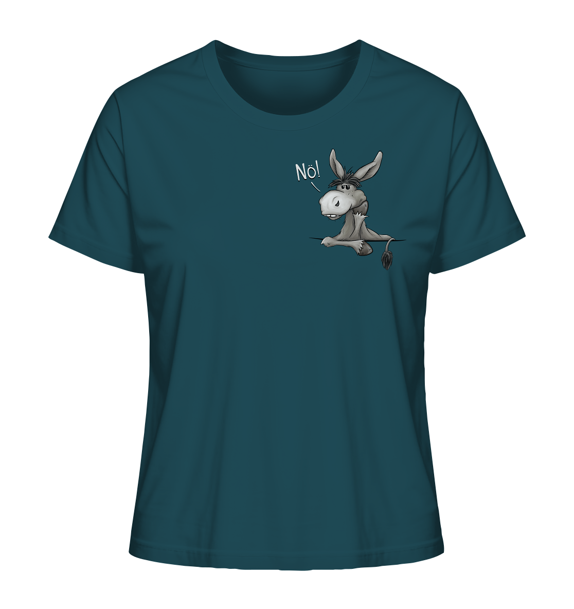 Nö! Störrischer Esel - Ladies Organic Shirt