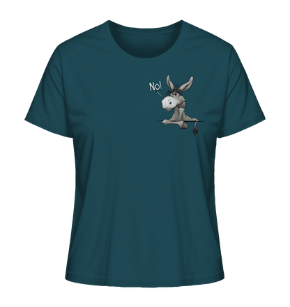 Nö! Störrischer Esel - Ladies Organic Shirt