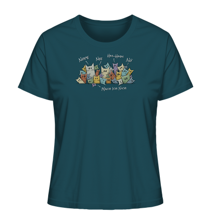 Nope, Nee, Nö Katzen - Ladies Organic Shirt