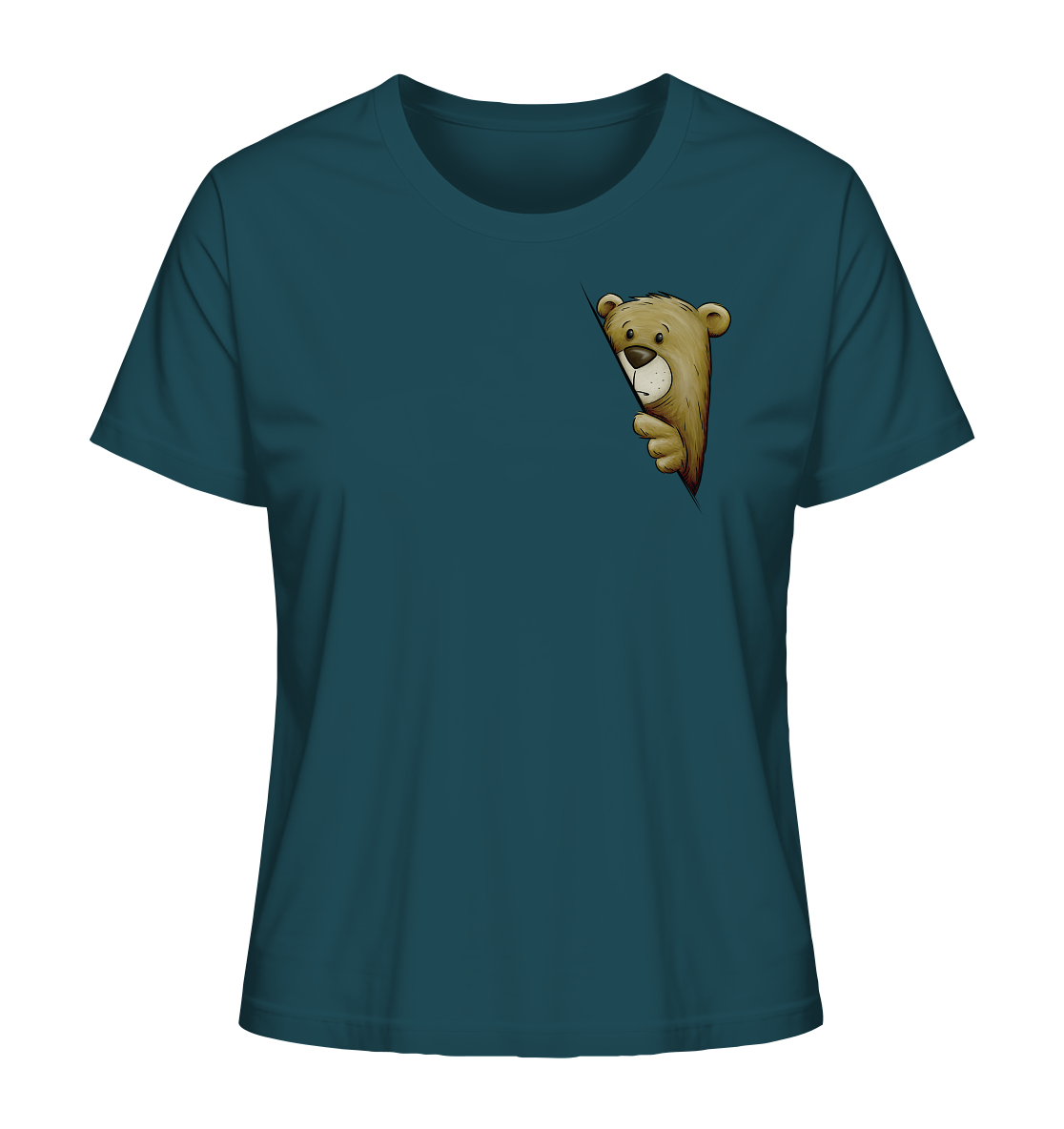 Funky Bär Illustration - Ladies Organic Shirt