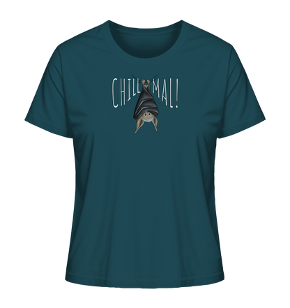 Chill Mal gemütliche Fledermaus - Ladies Organic Shirt