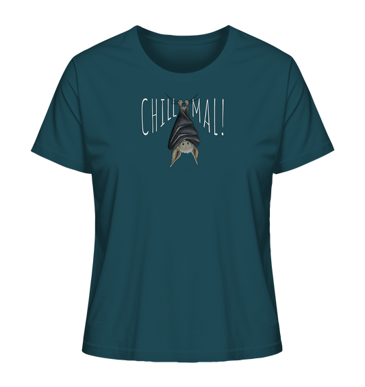 Chill Mal gemütliche Fledermaus - Ladies Organic Shirt