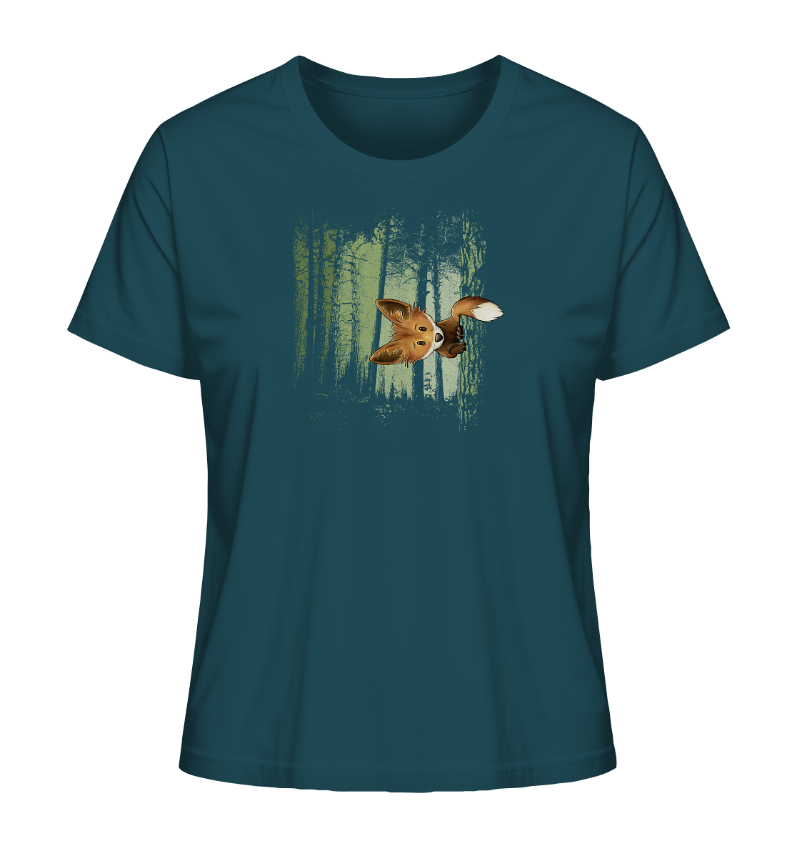 Fuchs im Zwielicht-Wald - Ladies Organic Shirt