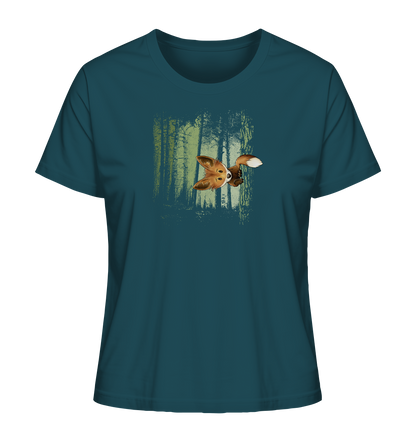 Fuchs im Zwielicht-Wald - Ladies Organic Shirt
