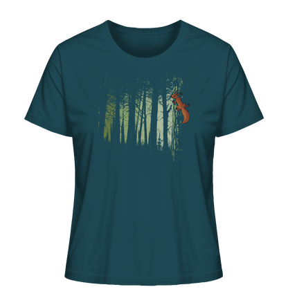 Eichhörnchen im Zwielicht-Wald - Ladies Organic Shirt