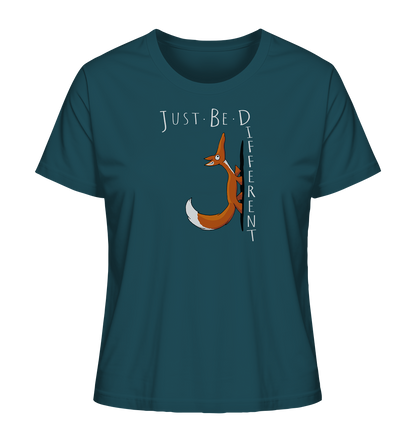 Just Be Different | Sei Anders, kleiner Fuchs - Ladies Organic Shirt