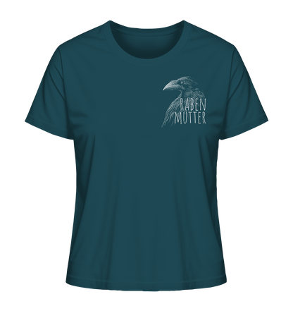 Rabenmutter schwarze Krähe Rabe - Ladies Organic Shirt