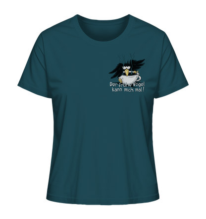 Der frühe Vogel kann mich mal | Kaffee Rabe - Ladies Organic Shirt