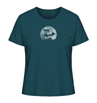 Fledermaus Silhouetten bei Vollmond - Ladies Organic Shirt