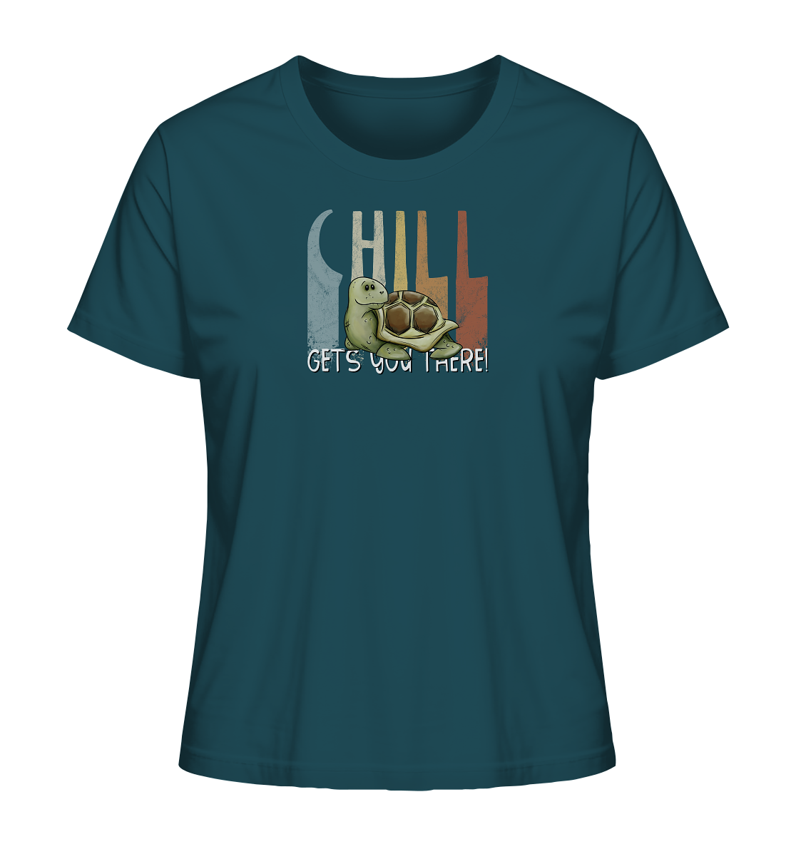 Gechillt gemütliche Schildkröte - Ladies Organic Shirt