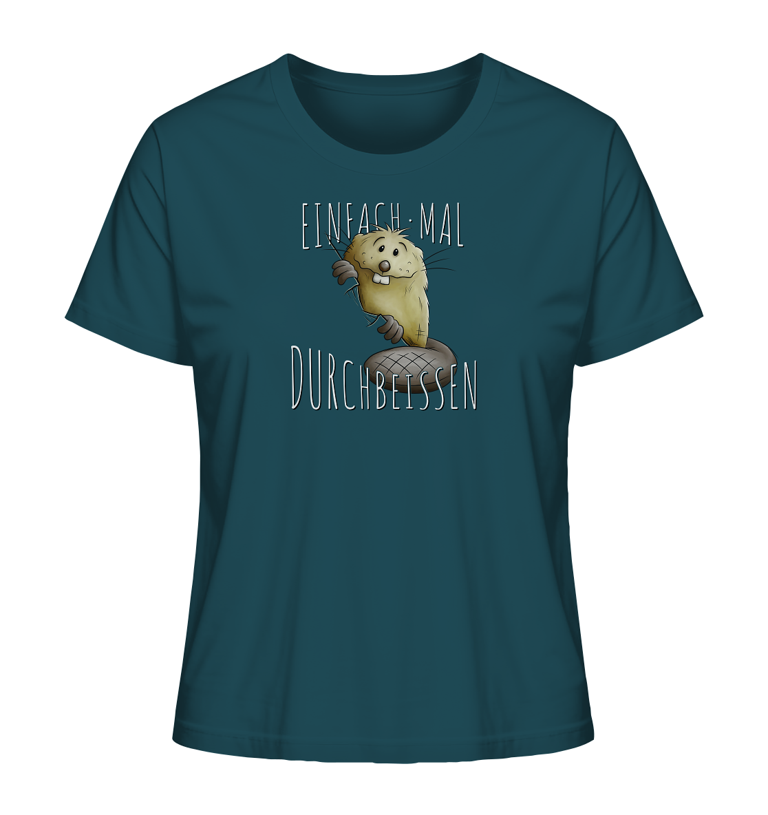 Einfach mal Durchbeissen Biber - Ladies Organic Shirt