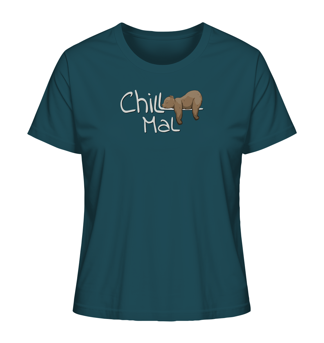 Chill Mal schläfriger Braunbär - Ladies Organic Shirt