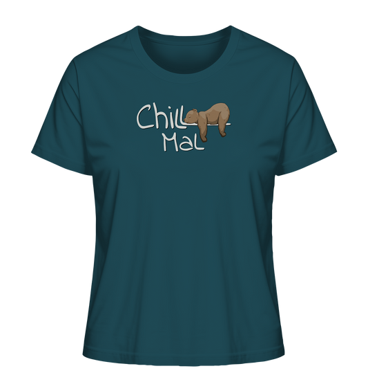 Chill Mal schläfriger Braunbär - Ladies Organic Shirt