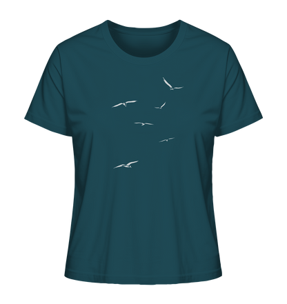 Vogelschwarm – Traum vom Fliegen - Ladies Organic Shirt