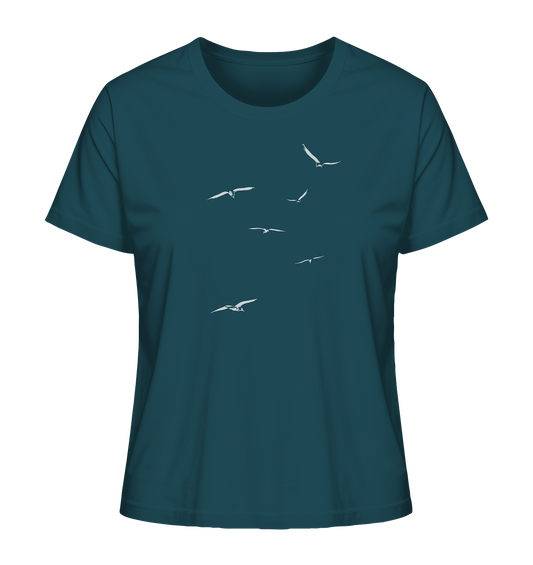 Vogelschwarm – Traum vom Fliegen - Ladies Organic Shirt