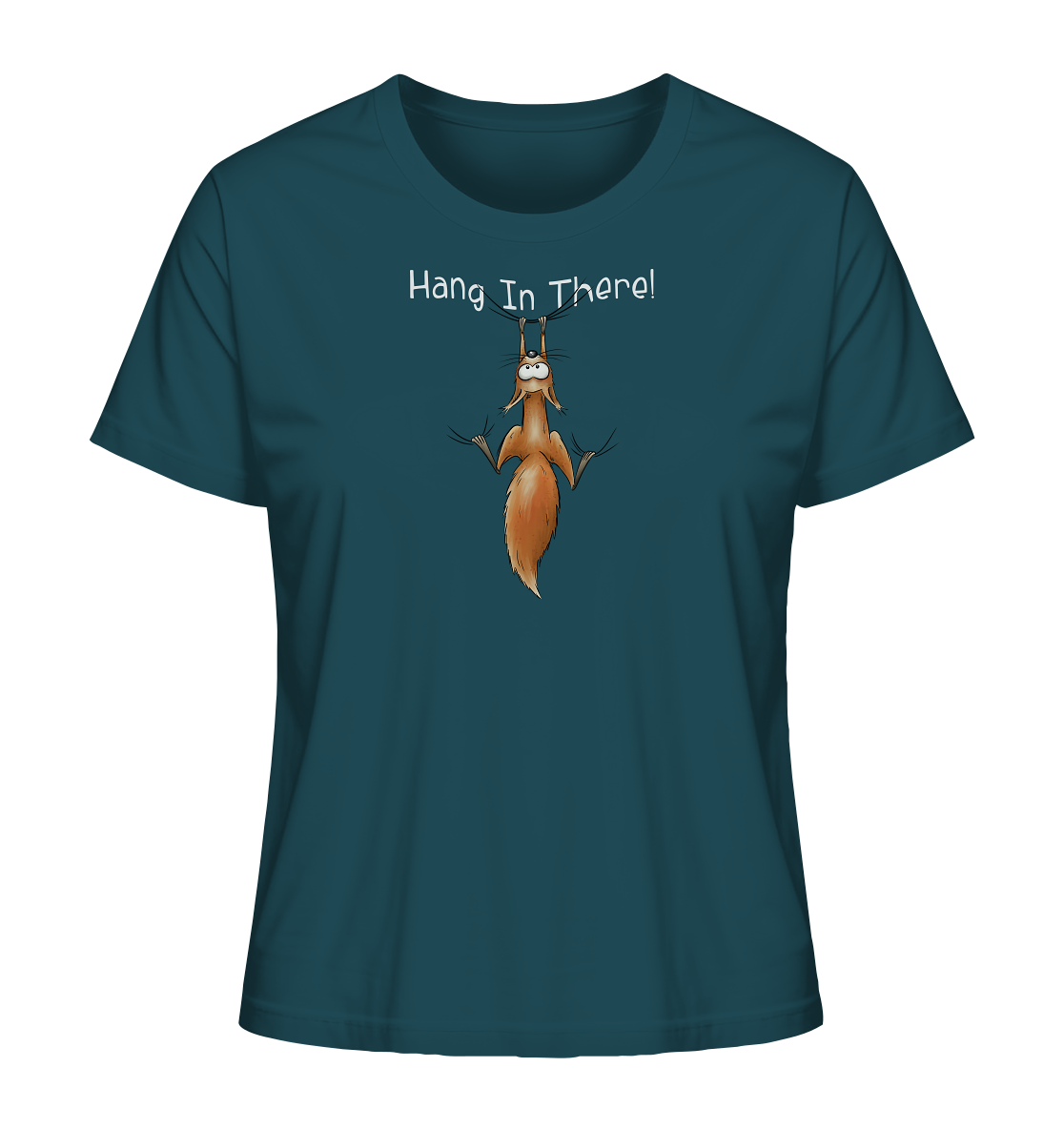 Hang In There | Lässiges Eichhörnchen - Ladies Organic Shirt