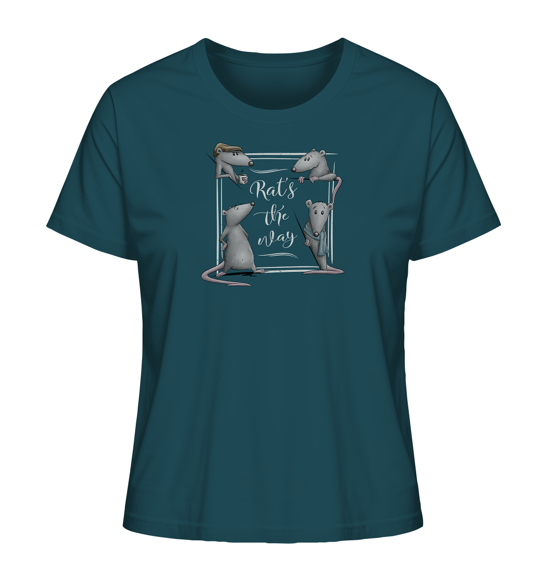 Rat’s The Way Kaffeehaus Ratten - Ladies Organic Shirt