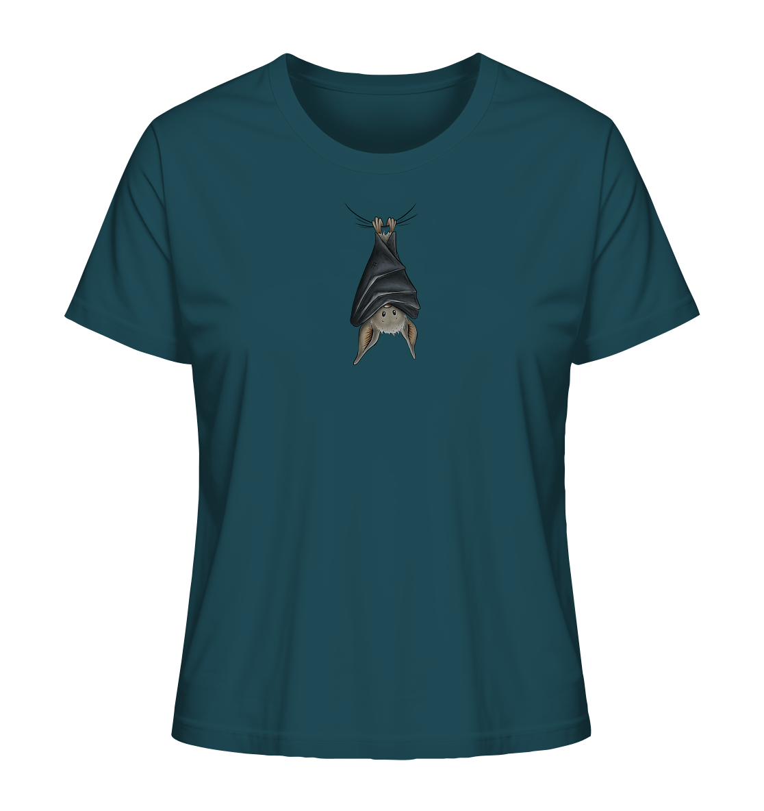 Lustig chillende Fledermaus - Ladies Organic Shirt