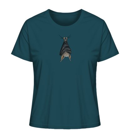 Lustig chillende Fledermaus - Ladies Organic Shirt