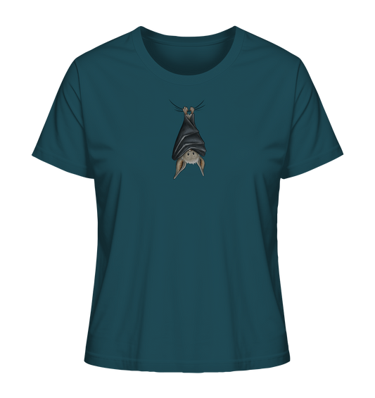 Lustig chillende Fledermaus - Ladies Organic Shirt