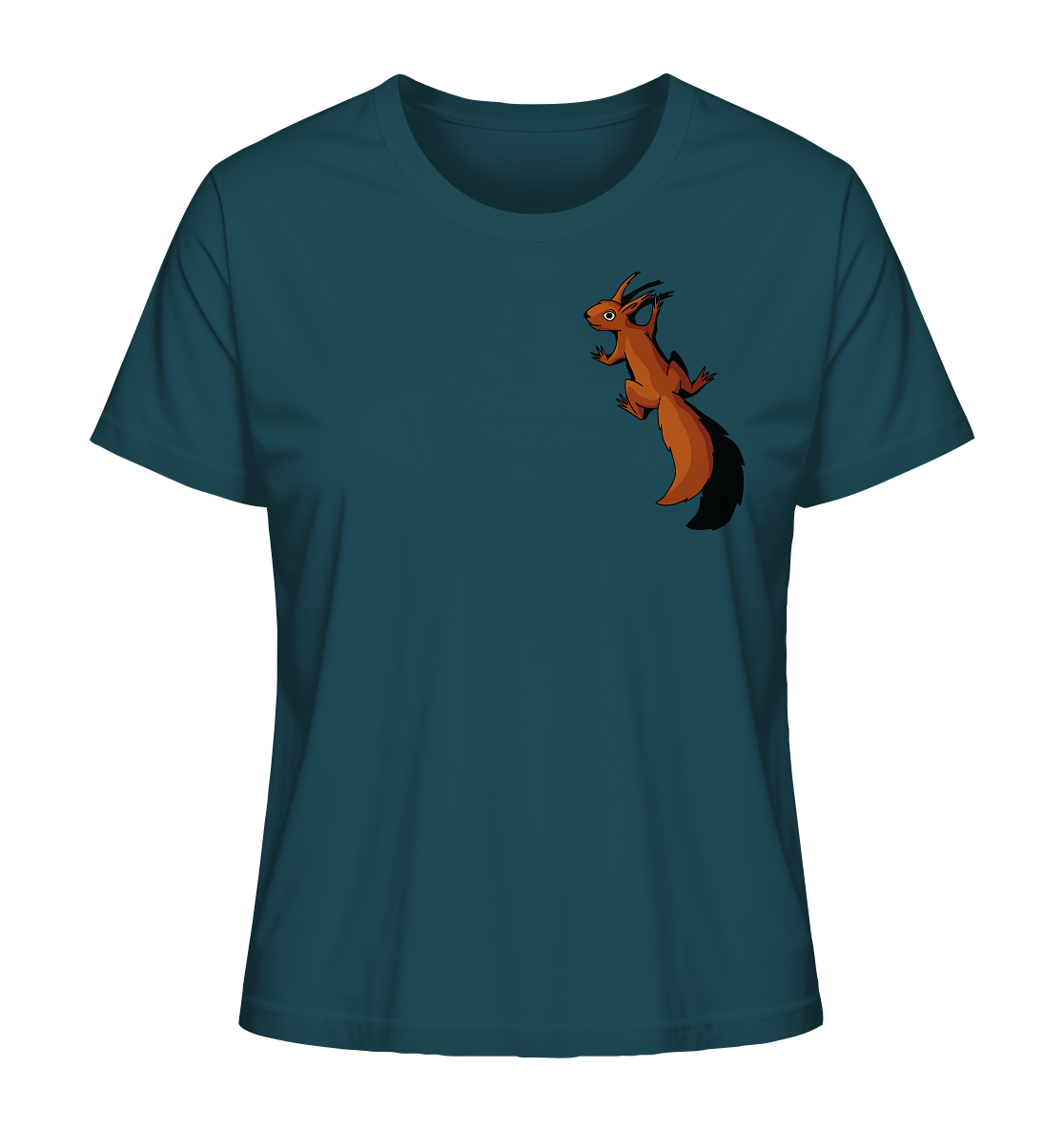 Süßes Eichhörnchen klettert - Ladies Organic Shirt