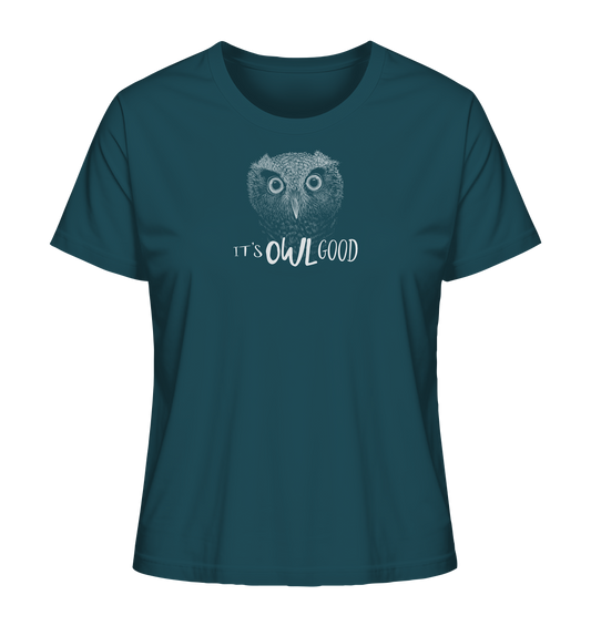 OWL Good | Kritzel-Kunst-Eule - Ladies Organic Shirt