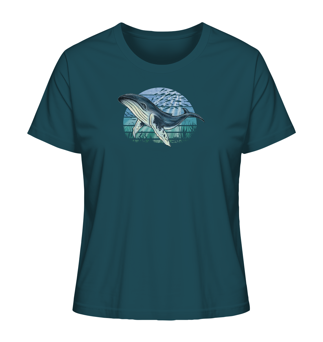 Retro Unterwasser Buckelwal - Ladies Organic Shirt