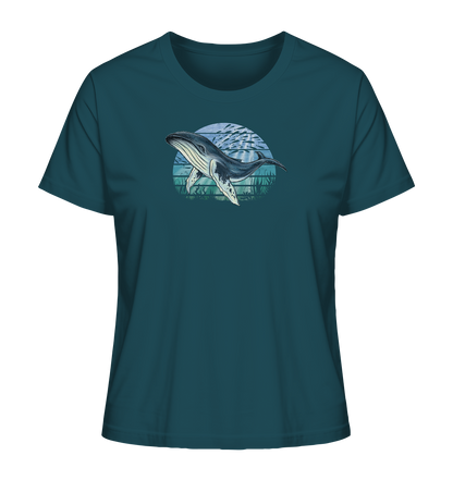 Retro Unterwasser Buckelwal - Ladies Organic Shirt