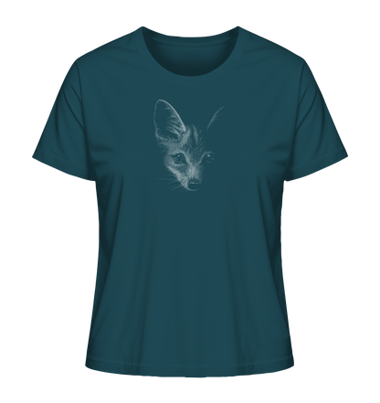 Fuchs Kritzelkunst Illustration - Ladies Organic Shirt