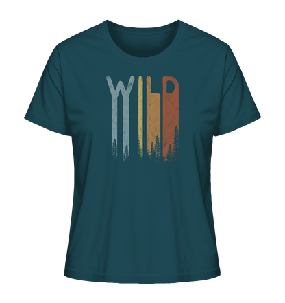 Wild Retro Schriftzug - Ladies Organic Shirt