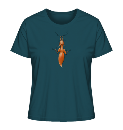 Rotes Eichhörnchen hängt ab - Ladies Organic Shirt