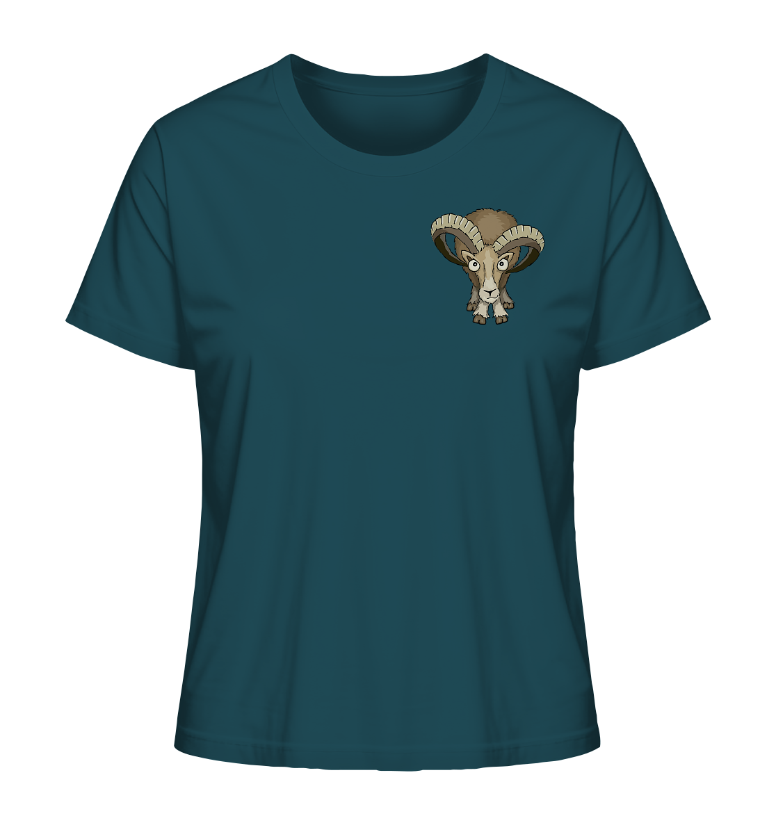 Bockiges Mufflon Widder Schafbock - Ladies Organic Shirt