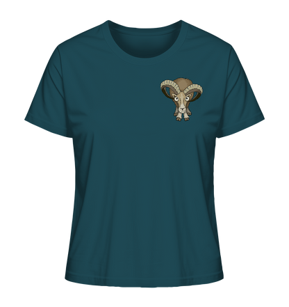 Bockiges Mufflon Widder Schafbock - Ladies Organic Shirt