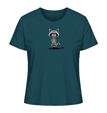 Frecher kleiner Waschbär - Ladies Organic Shirt