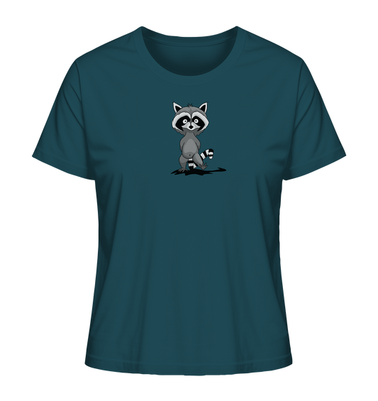 Frecher kleiner Waschbär - Ladies Organic Shirt