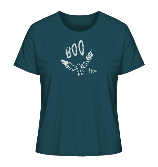 Boo Hoo! Fliegende Eule  - Ladies Organic Shirt