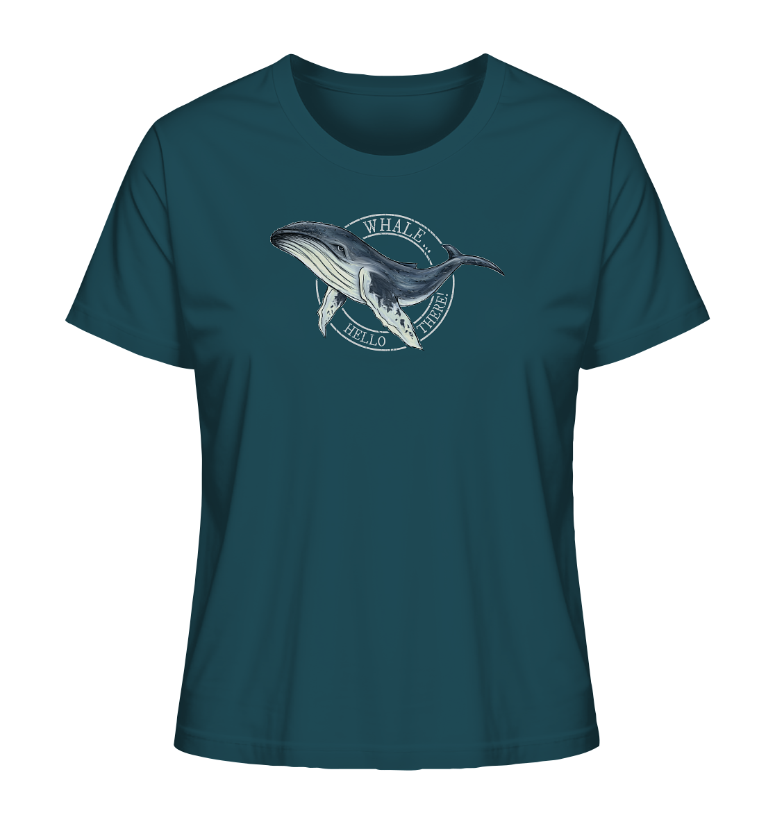 Whale, Hello There | Buckelwal - Ladies Organic Shirt