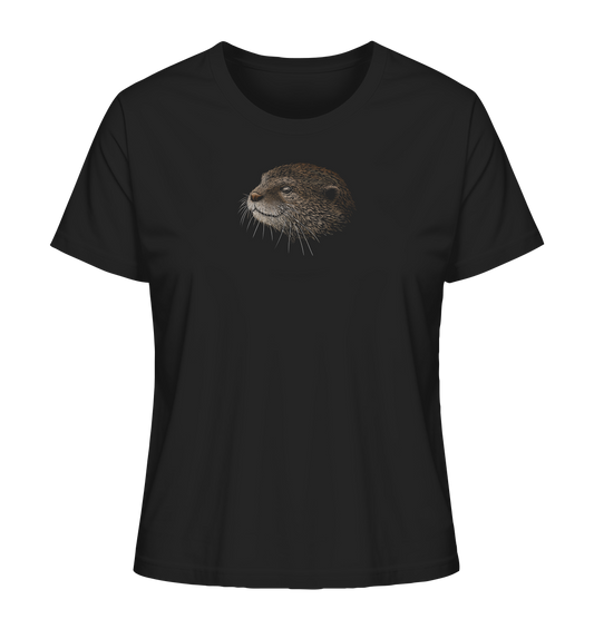 Otter Bleistift Zeichnung KritzelKunst - Ladies Organic Shirt