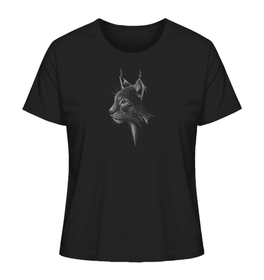 Luchs Kritzelkunst Wildkatze Illustration - Ladies Organic Shirt