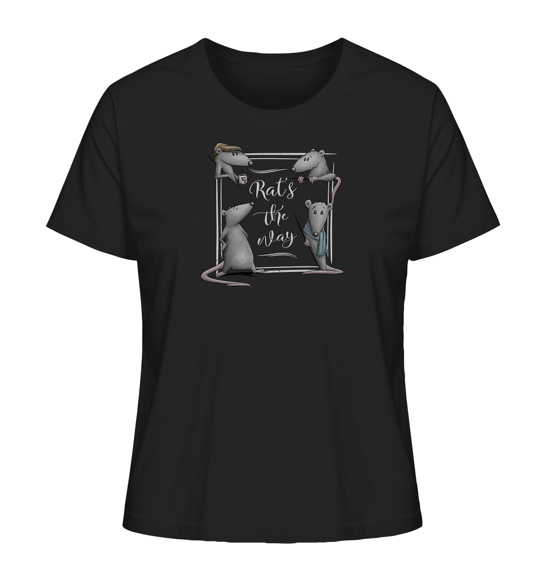 Rat’s The Way Kaffeehaus Ratten - Ladies Organic Shirt