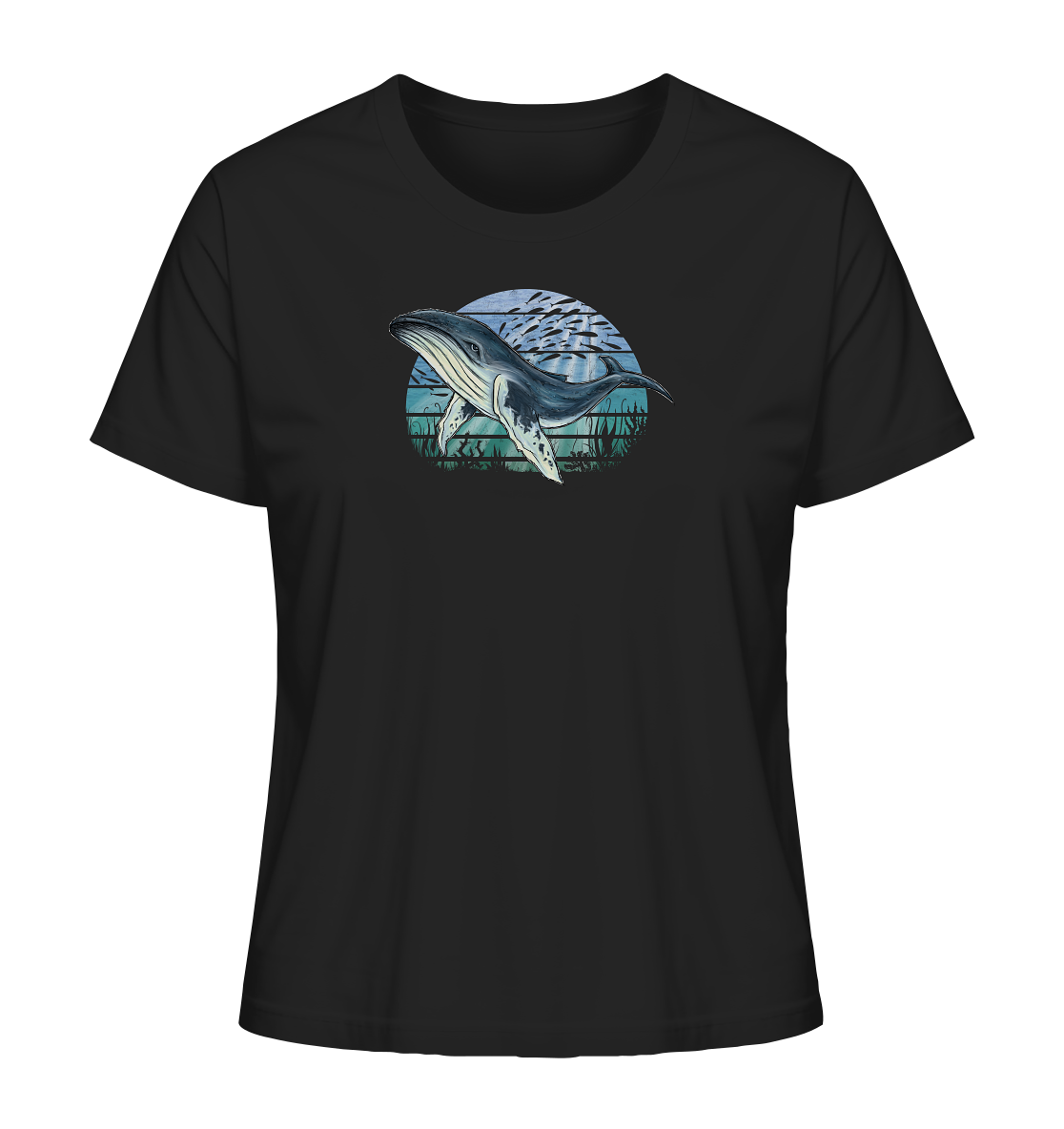 Retro Unterwasser Buckelwal - Ladies Organic Shirt