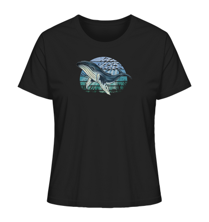 Retro Unterwasser Buckelwal - Ladies Organic Shirt