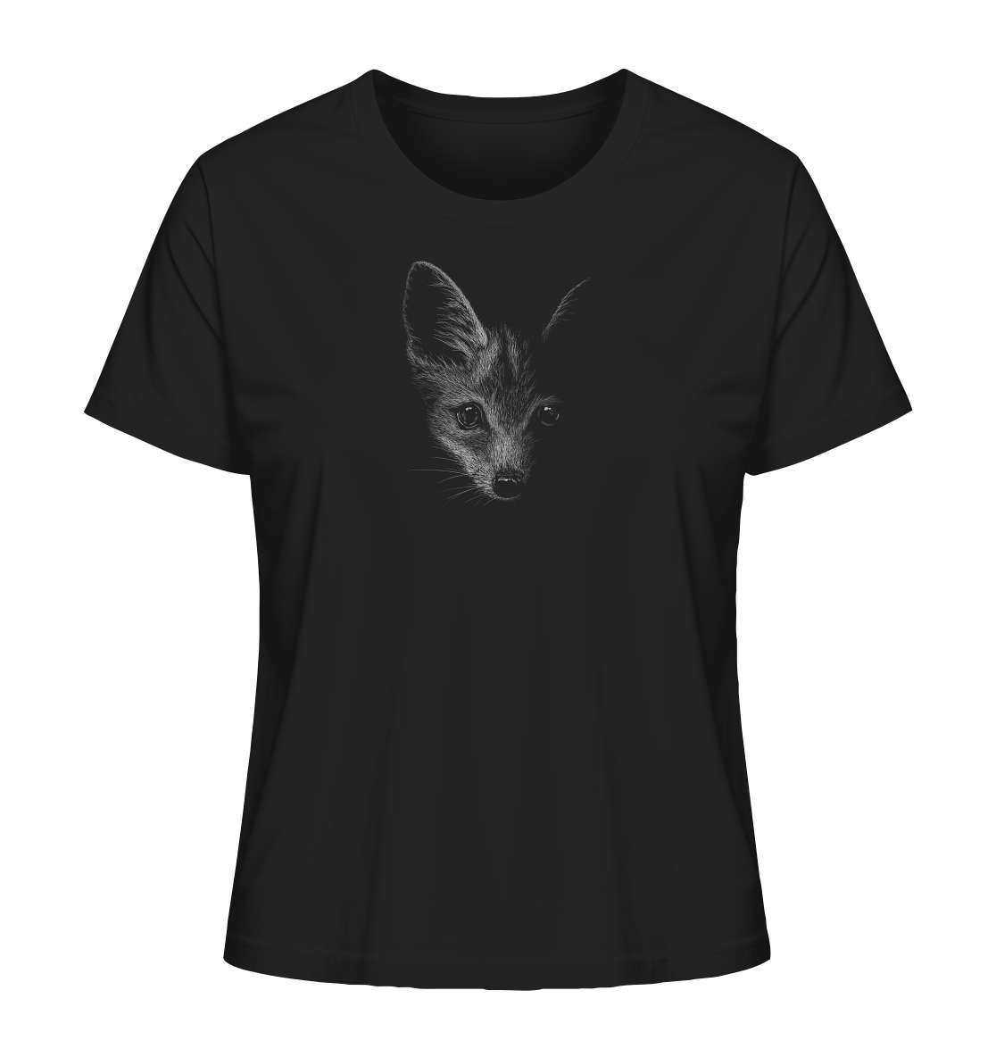 Fuchs Kritzelkunst Illustration - Ladies Organic Shirt