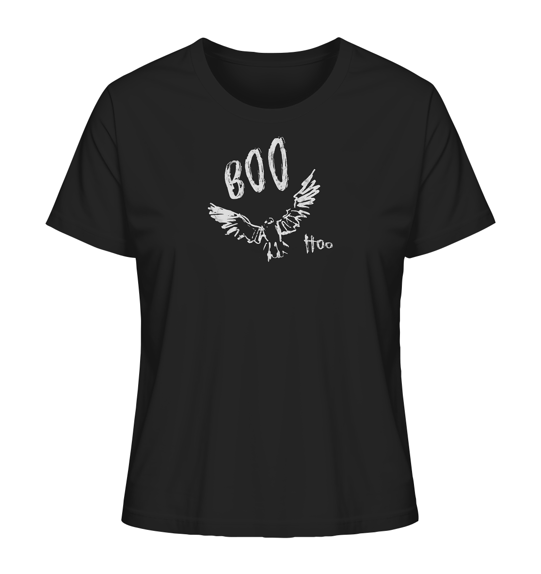 Boo Hoo! Fliegende Eule  - Ladies Organic Shirt